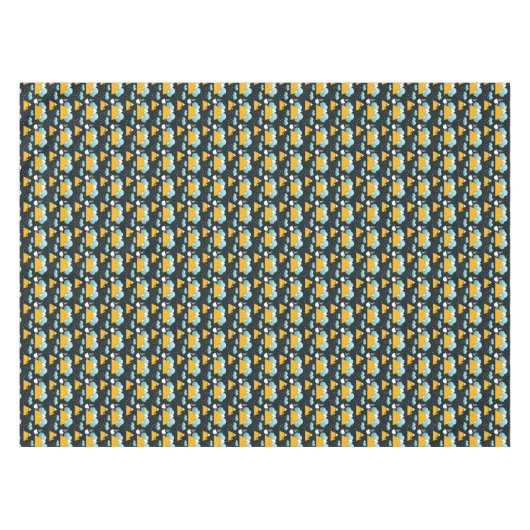 Snowy Rustic Winter Forest Mountain Tafelkleed (Voorkant (Horizontaal))