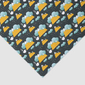 Snowy Rustic Winter Forest Mountain Tissuepapier (Detail)