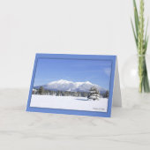 Snowy San Francisco Peaks Custom Inside Greeting Feestdagen Kaart (Voorkant)