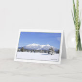Snowy San Francisco Peaks Custom Inside Greeting Feestdagen Kaart (Voorkant)