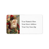 Snowy Santa  Adres Label (Voorkant)