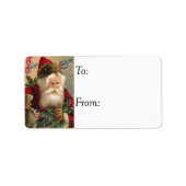 Snowy Santa  Gift Label (Voorkant)