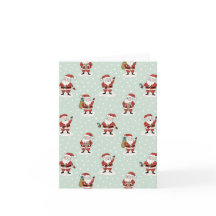 Snowy Santa Holiday Greetings