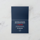 Snowy Santa, je bent Santastisch, seizoensarbeider Bedankkaart (Binnen)