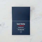 Snowy Santa, je bent Santastisch, seizoensgebonden Bedankkaart (Binnen)