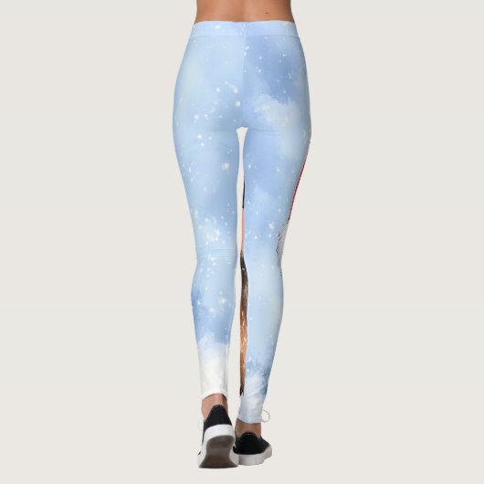 Snowy Santa Little Cub Leggings (Achterkant)