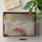 Snowy Santa With Gift Christmas Decoupage Tissuepapier (Geschenk)