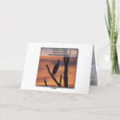 Snowy Scene Christmas Kaart (Achterkant)