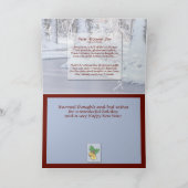 Snowy Scene Christmas Kaart (Binnen)