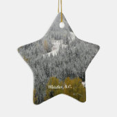 Snowy Scene in Whistler, B.C. Keramisch Ornament (Rechts)