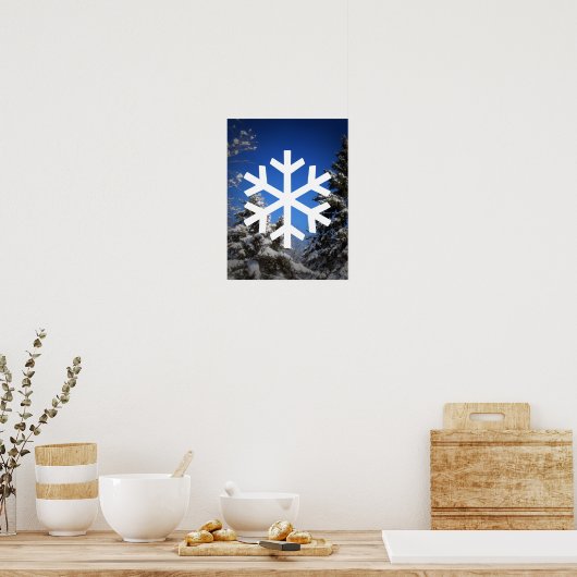 Snowy Scene Poster (Keuken)