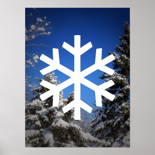 Snowy Scene Poster (Voorkant)
