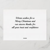 Snowy Schots Landschap Folie Vakantie Kaart (Achterkant)