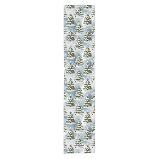 Snowy Season Korte Tafelloper (Voorkant)