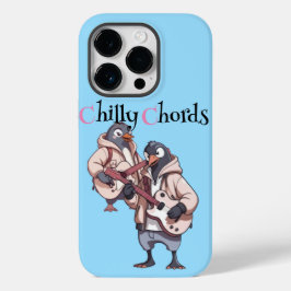 Snowy Serenade: gitarist Penguin Pair Case-Mate iPhone 14 Pro Hoesje