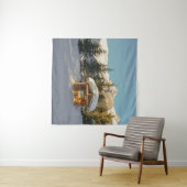 Snowy Serenity: Lake Louise en de Majestic Mount Wandkleed (In Situ (horizontaal))