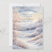 Snowy Serenity:  Winterwonderland Kaart (Achterkant)