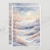 Snowy Serenity:  Winterwonderland Kaart (Voorkant / Achterkant)