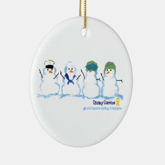 Snowy Service Ornament (Rechts)