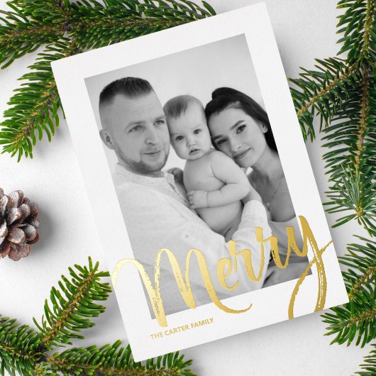 Snowy Skies Folie Holiday Kaart