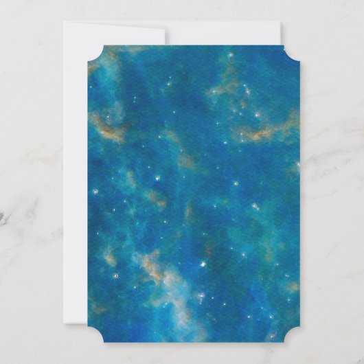 Snowy Sleigh Ride Aurora Borealis Kerstfeest Kaart (Achterkant)