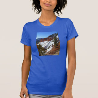 Snowy Slope Women's Blue T-shirt