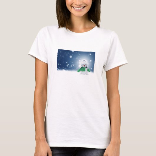 Snowy snewman t-shirt (Voorkant)