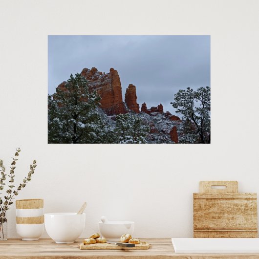 Snowy Snoopy Rock 2854 Poster (Keuken)