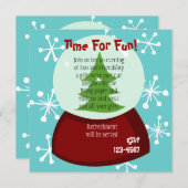 Snowy Snow-Wereldbol Kaart (Voorkant / Achterkant)