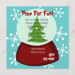 Snowy Snow-Wereldbol Kaart