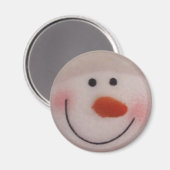 Snowy Snowman Magneet (Voorkant / Achterkant)