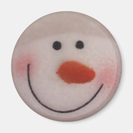 Snowy Snowman Magneet (Voorkant)