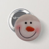 Snowy Snowman Ronde Button 5,7 Cm (Voorkant /achterkant)