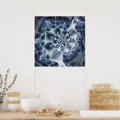 Snowy Spiral Poster (Keuken)