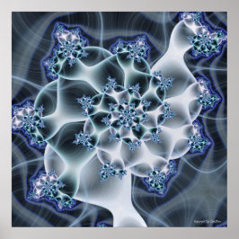 Snowy Spiral Poster