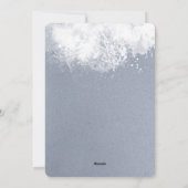 Snowy Splashes Holiday Foto Feestdagenkaart (Achterkant)