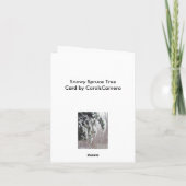 Snowy Spruce Note Kaart (Achterkant)