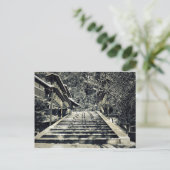 Snowy Steps Briefkaart (Staand voorkant)