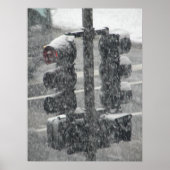 Snowy Stoplight Poster (Voorkant)