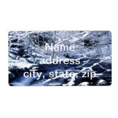 Snowy Stream - Etiket (Voorkant)