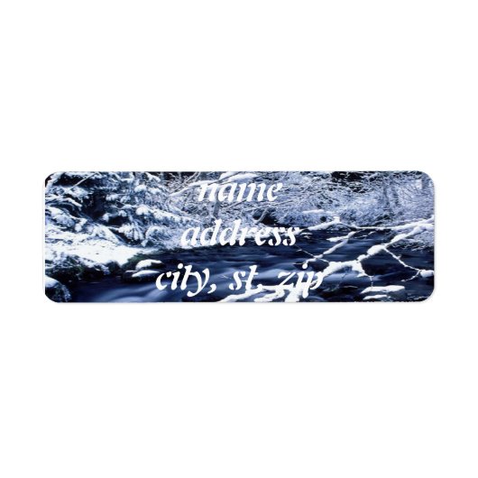 Snowy Stream - Etiket (Voorkant)