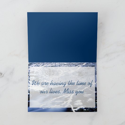 Snowy Stream - Kaart (Binnen)