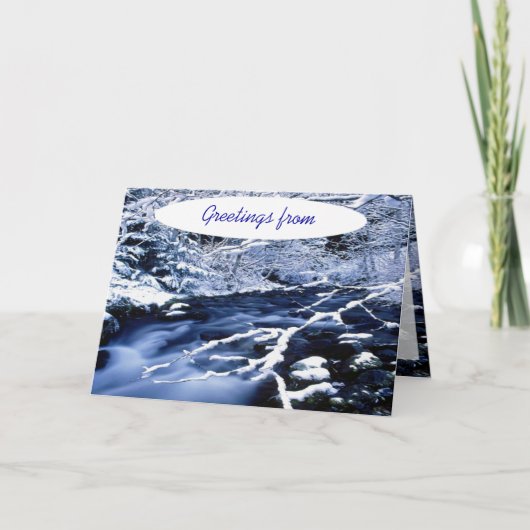 Snowy Stream - Kaart (Voorkant)