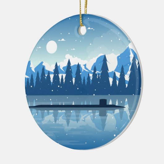 Snowy Submarine Ornament (Links)