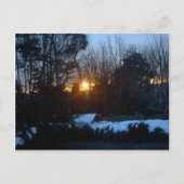 Snowy Sunrise Briefkaart (Voorkant)