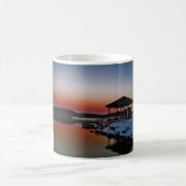 Snowy Sunset at Lake Arrowiad dock Koffiemok (Center)