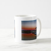 Snowy Sunset at Lake Arrowiad dock Koffiemok (Voorkant rechts)