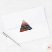Snowy Sunset at Lake Arrowiad dock Sticker (Envelop)