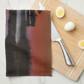 Snowy Sunset at Lake Arrowiad dock Theedoek (Quarter Fold)