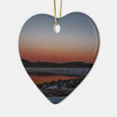 Snowy Sunset at Lake Arrowiad Keramisch Ornament (Links)